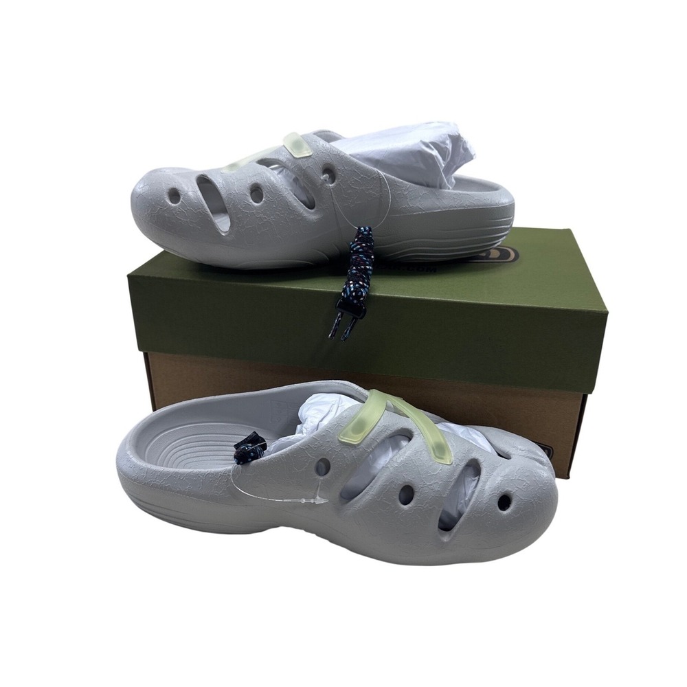 KEEN Shanti Arts Clogs Vapor star white Birch Mens 6 Womens 8 Slip On Shoes